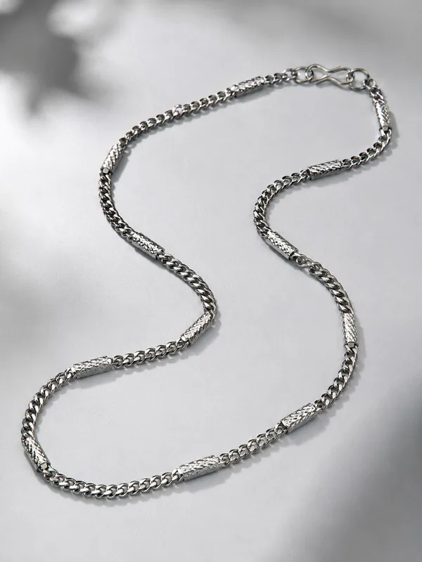 Pipe_Bead_Chrome_Chain_20_Inch