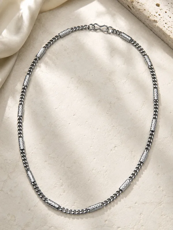 Pipe_Bead_Chrome_Chain_20_Inch