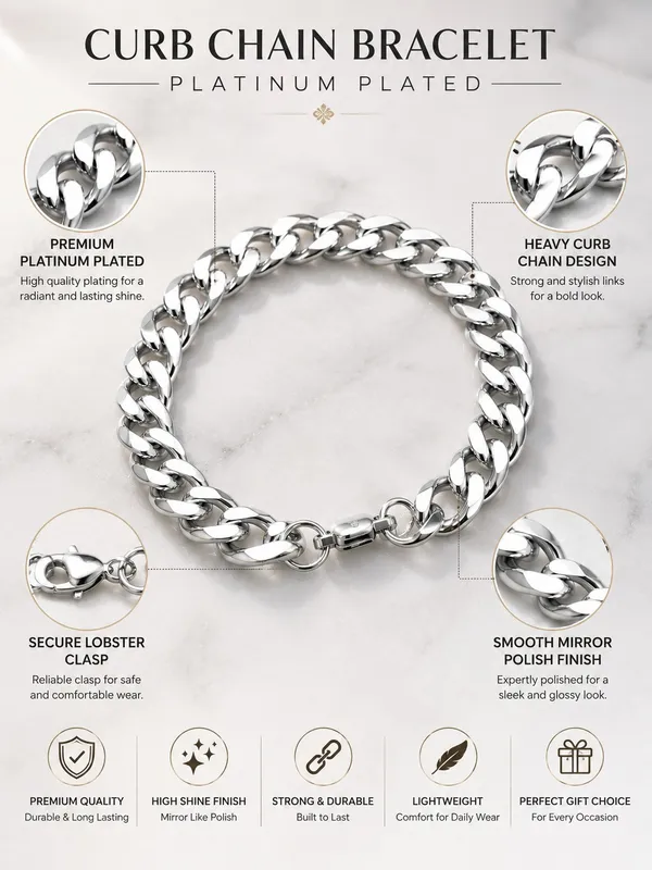 Men's_Curb_Chain_Bracelet,_Platinum_Plated_Silver_Finish,_8mm_Heavy_Link_Chain,_8.5_Inch