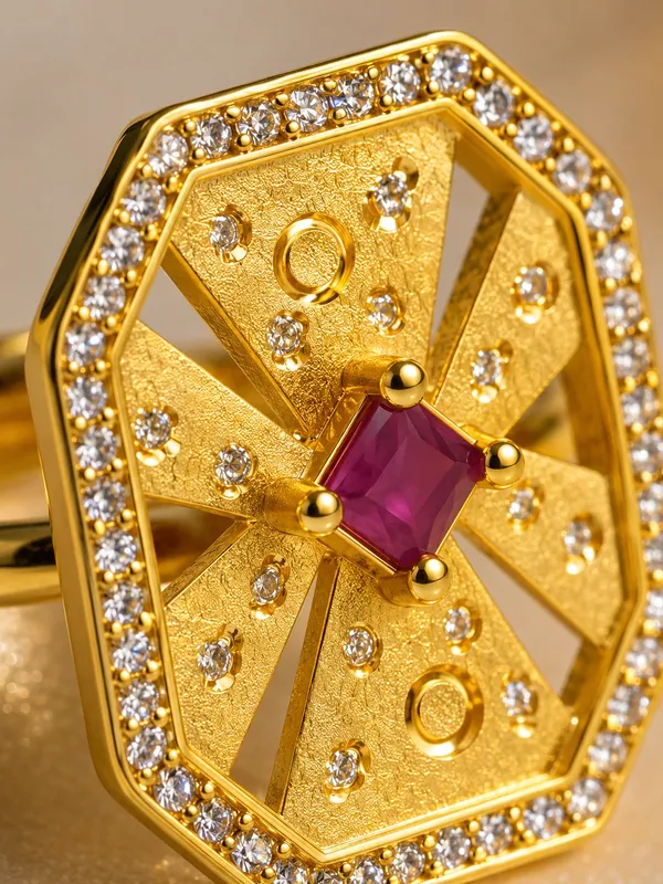 Premium_1GM_Gold_Plated_Ruby_AD_Adjustable_Ring