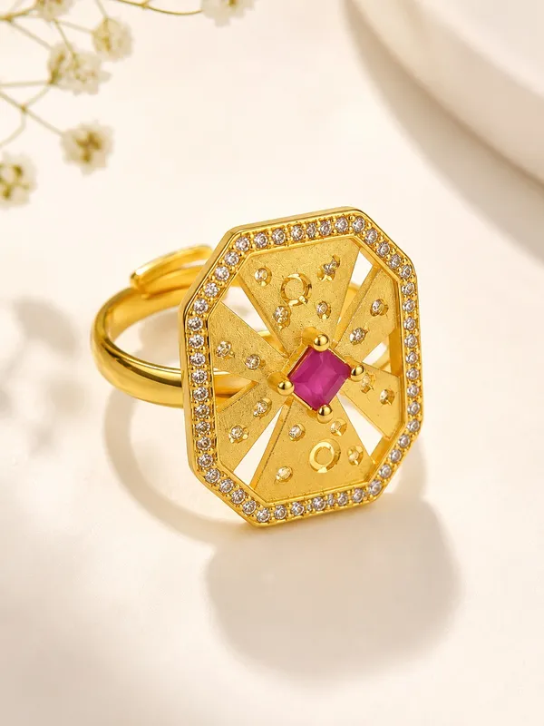 Premium_1GM_Gold_Plated_Ruby_AD_Adjustable_Ring