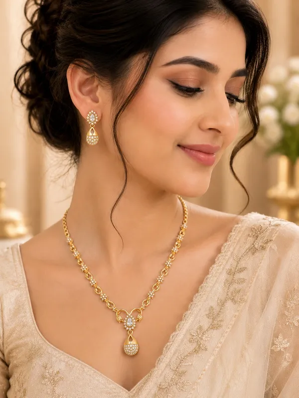 Premium_1_GM_Gold_Plated_AD_Stone_Adjustable_Necklace_Set_with_Matching_Earrings