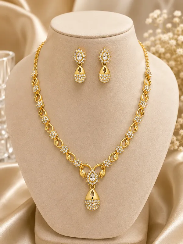 Premium_1_GM_Gold_Plated_AD_Stone_Adjustable_Necklace_Set_with_Matching_Earrings