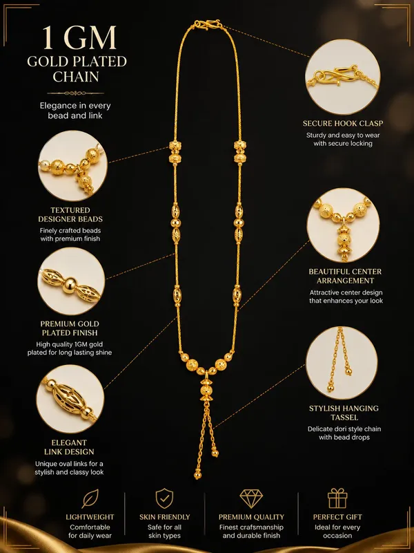 Premium_1_GM_Gold_Plated_Designer_Chain_with_Textured_Beads_&_Stylish_Hanging_Tassel