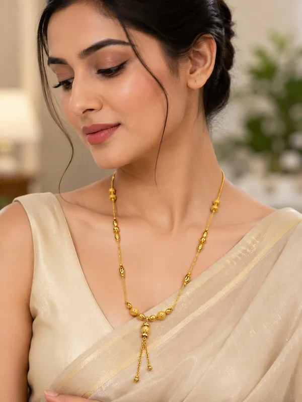Premium_1_GM_Gold_Plated_Designer_Chain_with_Textured_Beads_&_Stylish_Hanging_Tassel