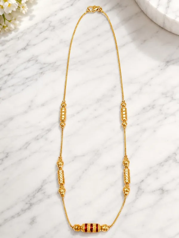 Premium_1_GM_Gold_Plated_Traditional_Bead_Chain_Necklace_–_Elegant_Red_&_Gold_Beaded_Design