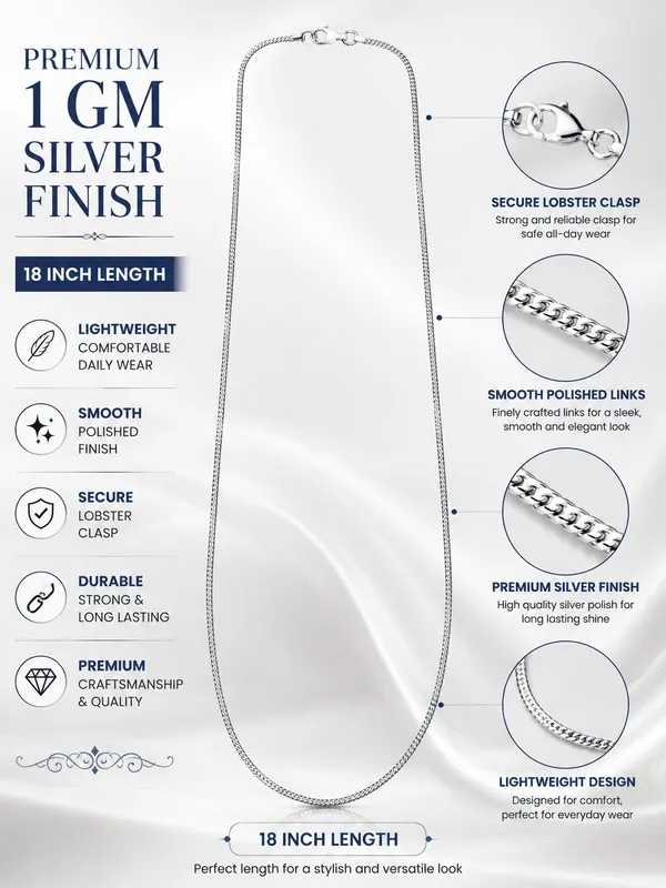 Premium_1_GM_Silver_Finish_Chain_–_18_Inch_Elegant_Daily_Wear_Chain