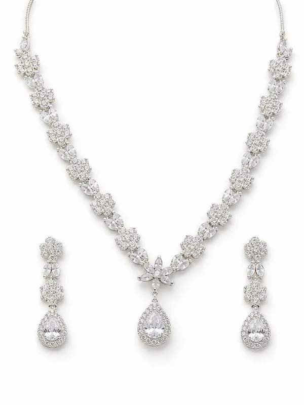 Premium_American_Diamond_Floral_Necklace_Set_with_Matching_Earrings