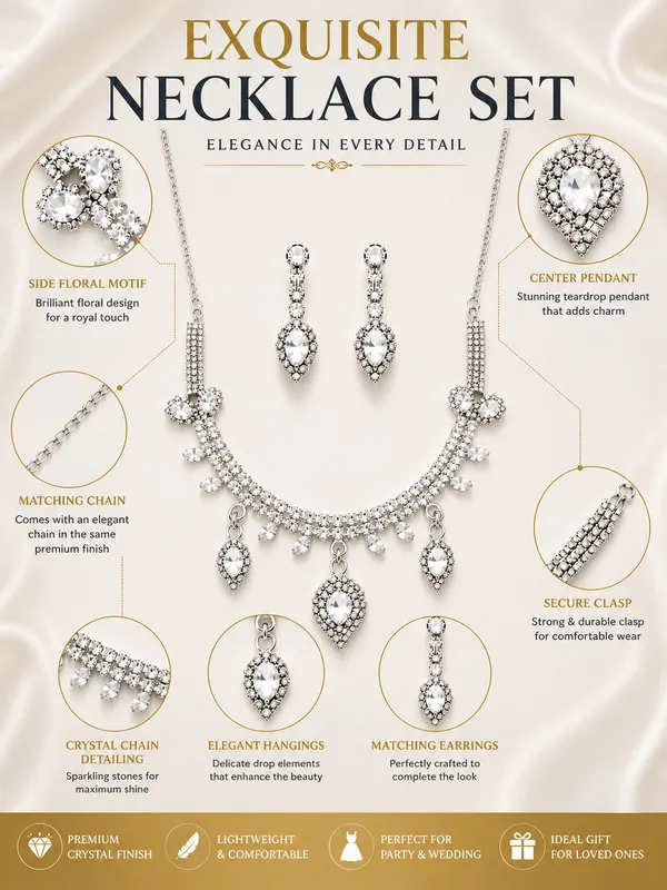 Premium_Crystal_Necklace_Set_with_Matching_Drop_Earrings_–_Silver_Tone