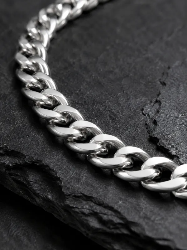 Premium_Silver_Finish_Curb_Link_Chain_for_Men_–_20_Inch_Interlocking_Chain_Necklace