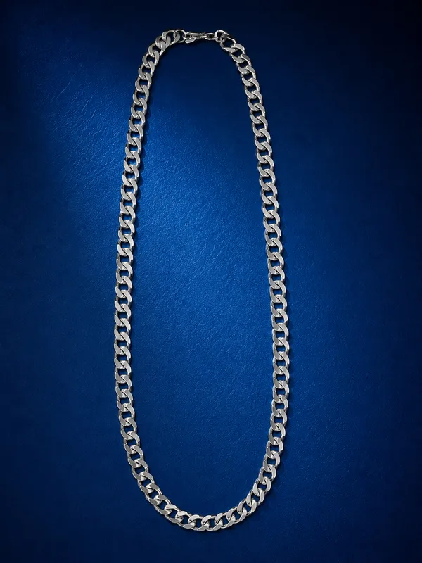 Premium_Silver_Finish_Interlocking_Curb_Chain_for_Men_–_20_Inch_Stylish_Link_Necklace