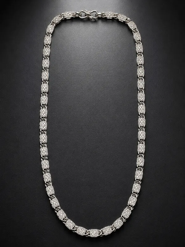 Premium_Silver_Tone_Link_Chain_with_Sparkling_Stone_Detailing_–_20_Inch_Necklace_for_Women