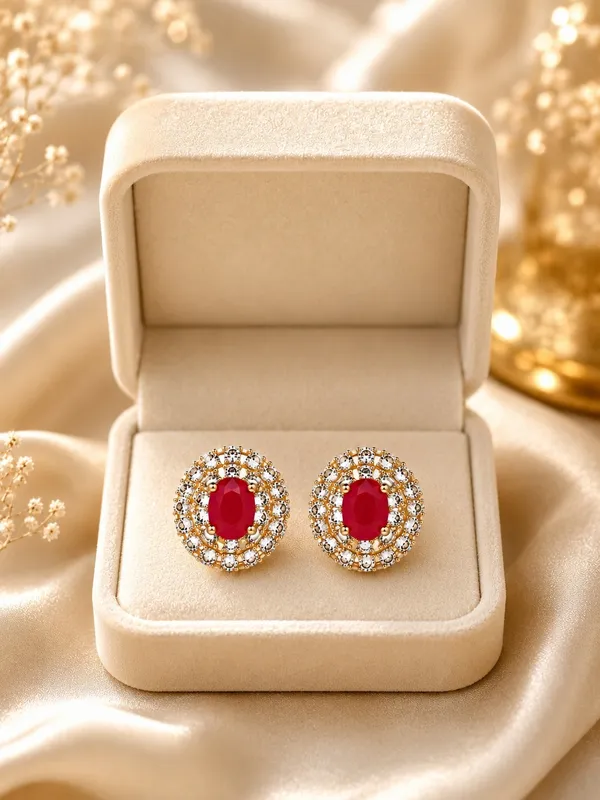 Red_Oval_AD_Stone_Stud_Earrings