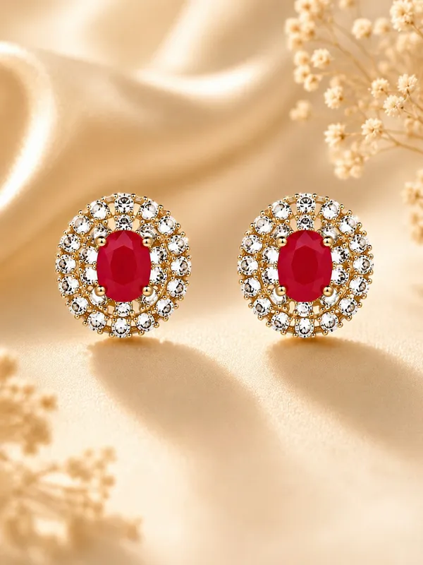 Red_Oval_AD_Stone_Stud_Earrings