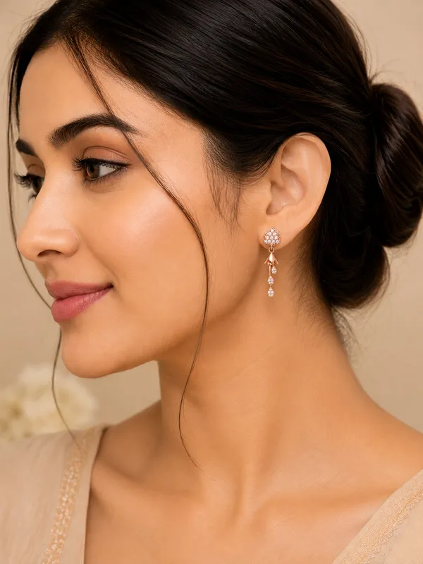 Rose_Gold_AD_Floral_Drop_Earrings