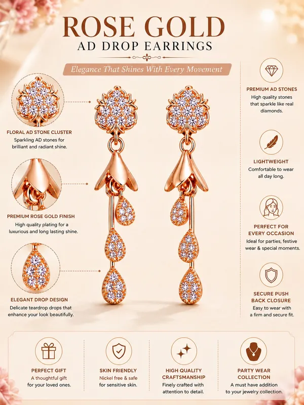 Rose_Gold_AD_Floral_Drop_Earrings