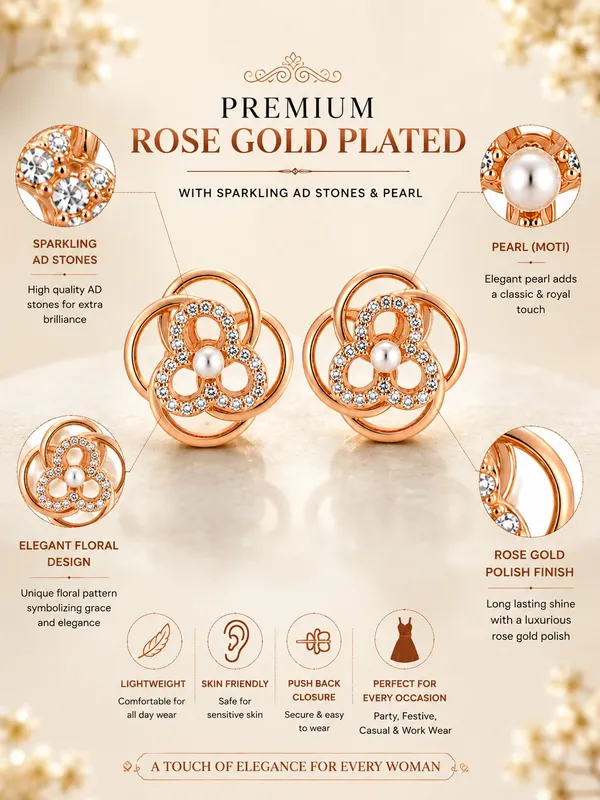 Rose_Gold_Floral_Pearl_&_AD_Stone_Stud_Earrings