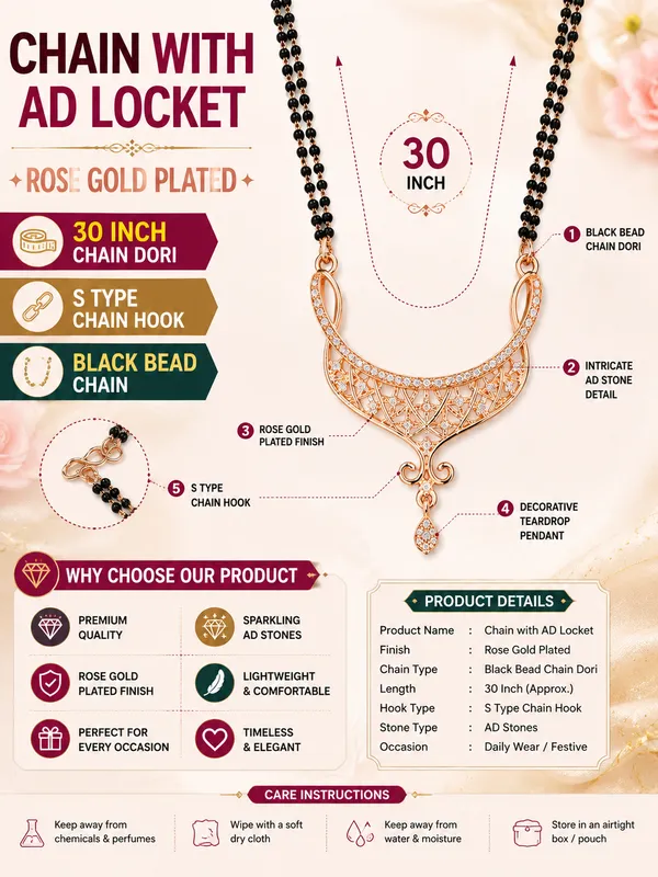 Rose_Gold_Plated_30_Inch_Double_Line_Black_Beaded_Chain_with_AD_Locket_for_Women