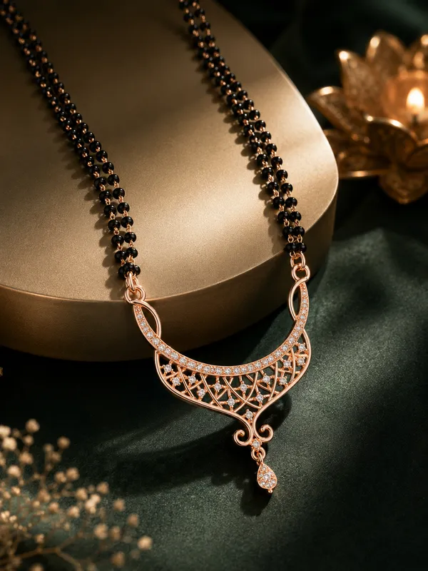 Rose_Gold_Plated_30_Inch_Double_Line_Black_Beaded_Chain_with_AD_Locket_for_Women