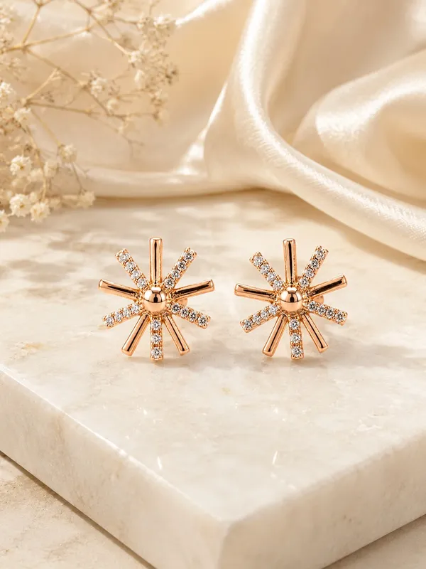 Rose_Gold_Plated_AD_Stone_Starburst_Tops_Earrings_for_Women