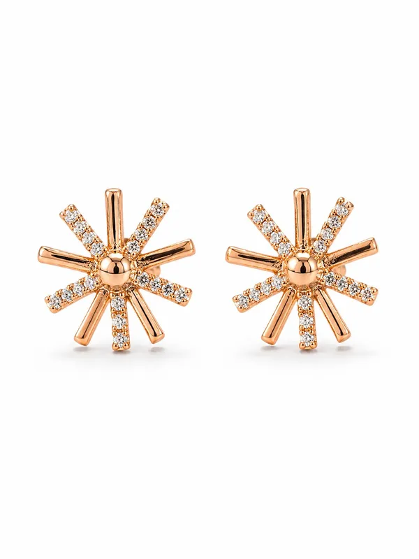 Rose_Gold_Plated_AD_Stone_Starburst_Tops_Earrings_for_Women