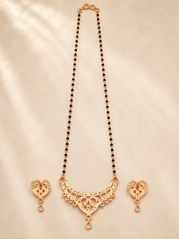 Rose_Gold_Plated_Black_Beaded_Heart_Pendant_Necklace_Set_with_Matching_Earrings