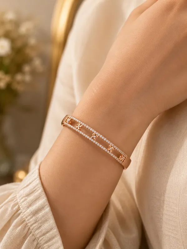 Rose_Gold_Plated_Bracelet_with_AD_Stones_&_Micro_Bead_Detailing_–_Free_SIZE