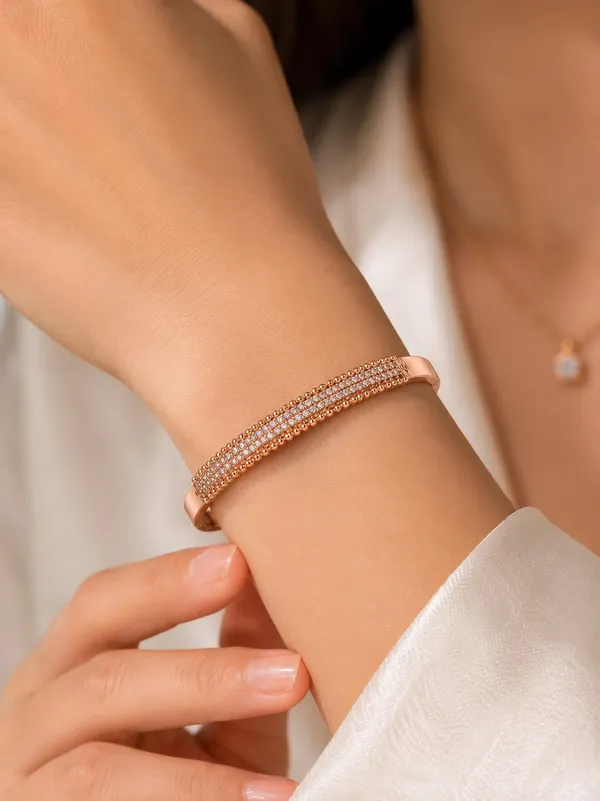 Rose_Gold_Plated_Bracelet_with_AD_Stones_&_Micro_Bead_Detailing_–_Free_Size