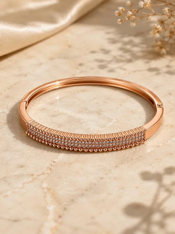 Rose_Gold_Plated_Bracelet_with_AD_Stones_&_Micro_Bead_Detailing_–_Free_Size