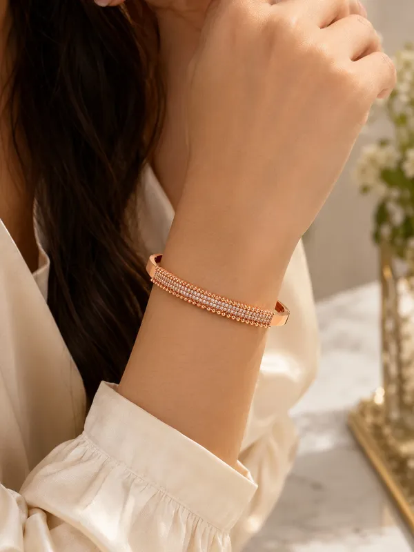 Rose_Gold_Plated_Bracelet_with_AD_Stones_&_Micro_Bead_Detailing_–_Free_Size