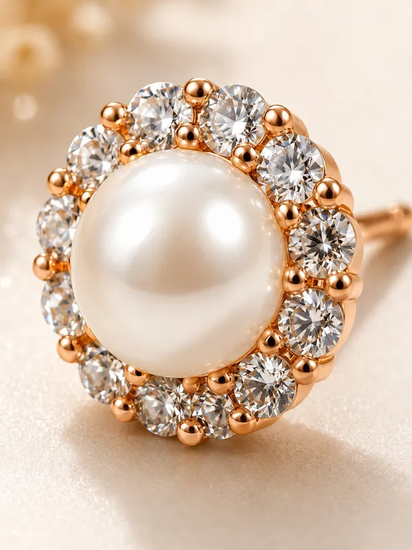 Rose_Gold_Plated_Pearl_Stud_Earrings_with_AD_Stones