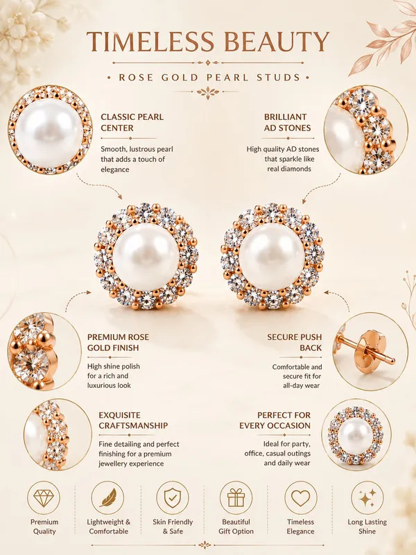 Rose_Gold_Plated_Pearl_Stud_Earrings_with_AD_Stones