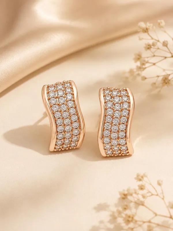 Rose_Gold_Plated_Tops_Earrings_With_AD