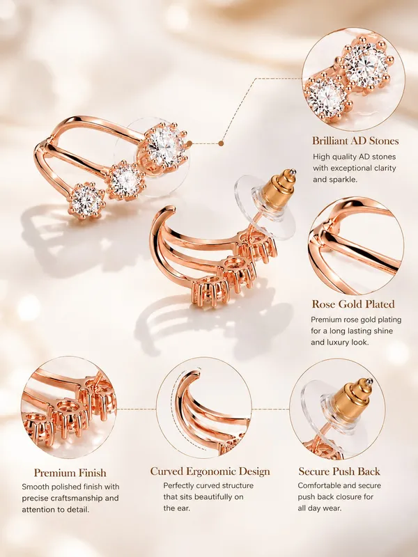 Rose_Gold_Triple_Bloom_AD_Stud_Earrings