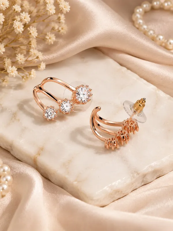 Rose_Gold_Triple_Bloom_AD_Stud_Earrings