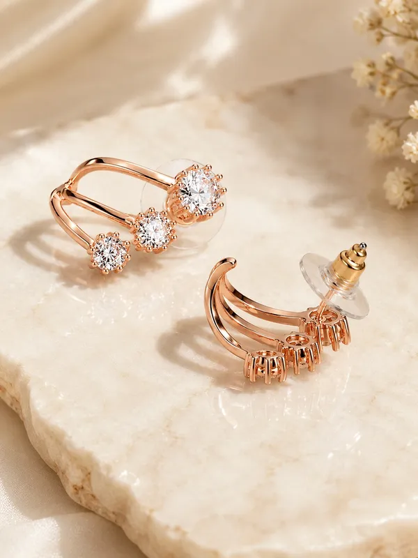 Rose_Gold_Triple_Bloom_AD_Stud_Earrings