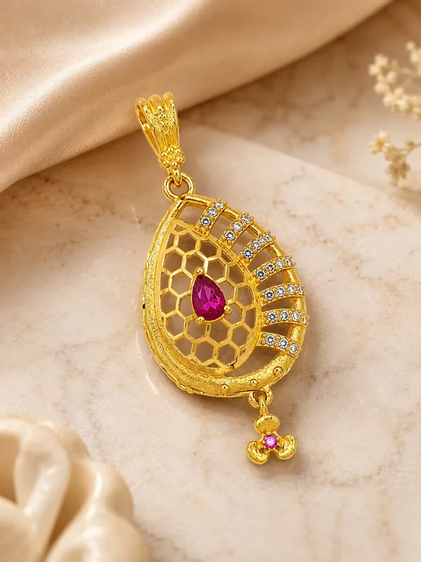 Royal_Ruby_Pink_AD_Lattice_Pendant_–_1GM_Gold_Plated