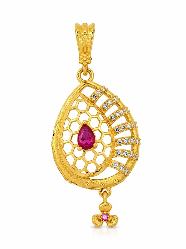 Royal_Ruby_Pink_AD_Lattice_Pendant_–_1GM_Gold_Plated