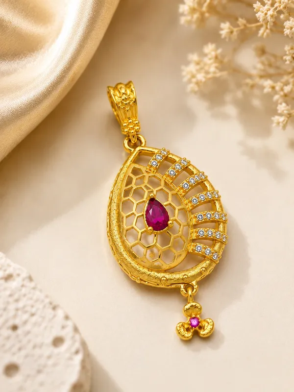 Royal_Ruby_Pink_AD_Lattice_Pendant_–_1GM_Gold_Plated