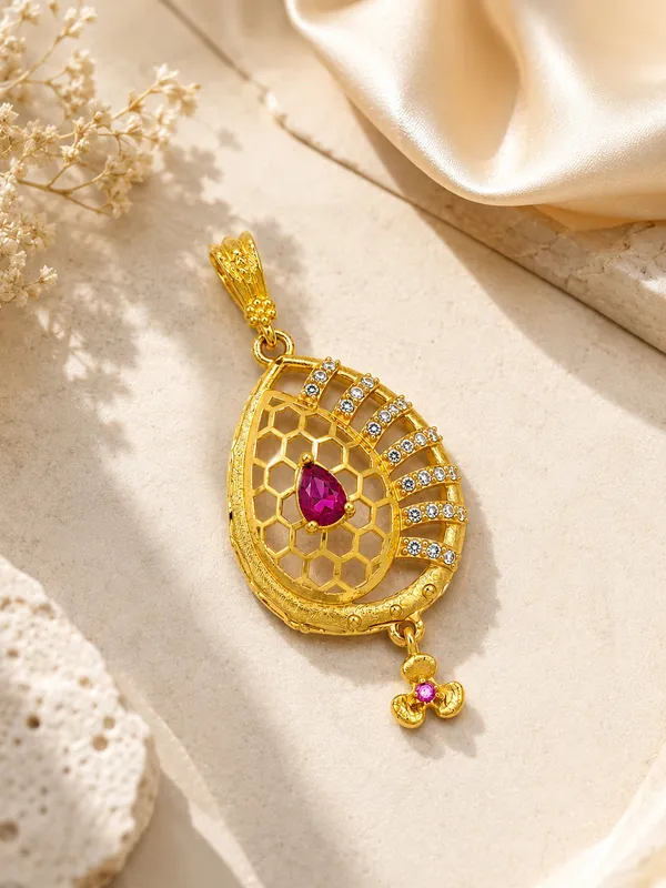 Royal_Ruby_Pink_AD_Lattice_Pendant_–_1GM_Gold_Plated