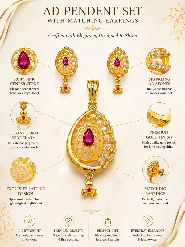 Royal_Ruby_Pink_AD_Pendant_Set_with_Matching_Earrings