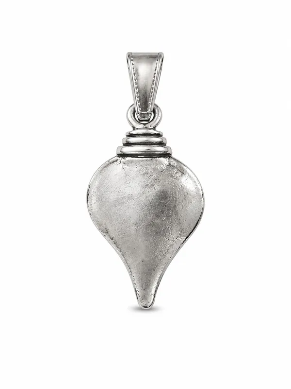 Silver_Finish_Shankh_Inspired_Engraved_Spiritual_Pendant