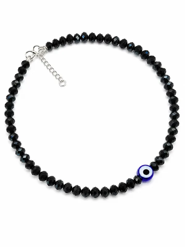 Silver_Plated_Black_Crystal_Beaded_Evil_Eye_Anklet_for_Women_-_10_Inch_Adjustable_Najriya_Anklet