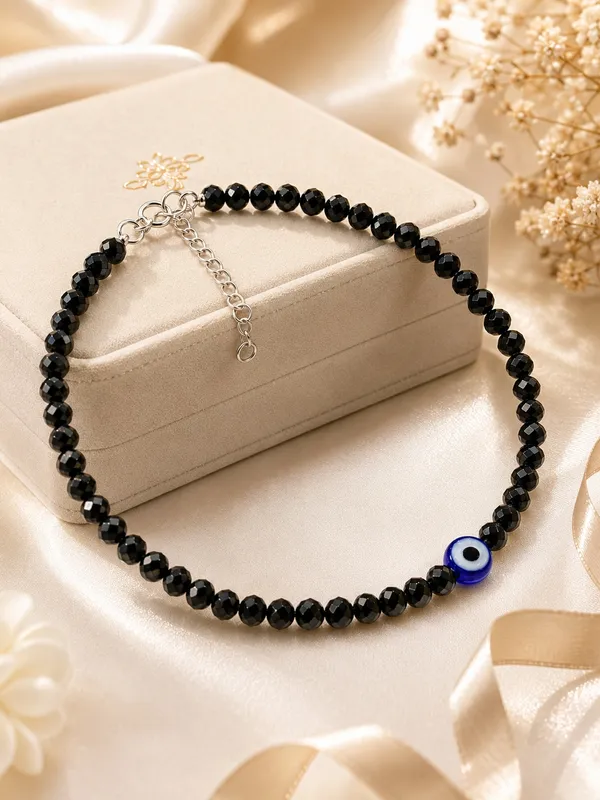 Silver_Plated_Black_Crystal_Beaded_Evil_Eye_Anklet_for_Women_-_10_Inch_Adjustable_Najriya_Anklet