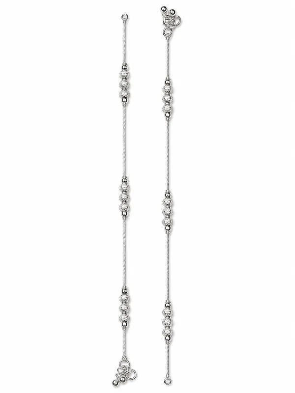 Silver_Plated_Black_&_White_Pearl_Payal_/_Anklet_–_10_Inch