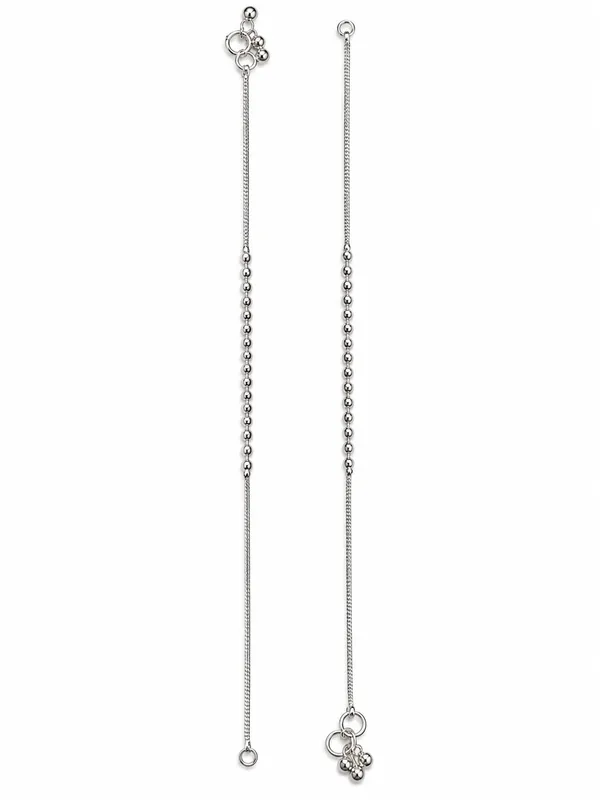 Silver_Plated_Black_&_White_Pearl_Payal_/_Anklet_–_10_Inch