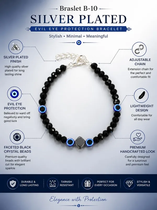 Silver_Plated_Evil_Eye_Black_Crystal_Bracelet_B-10_–_Adjustable_7.5_Inch