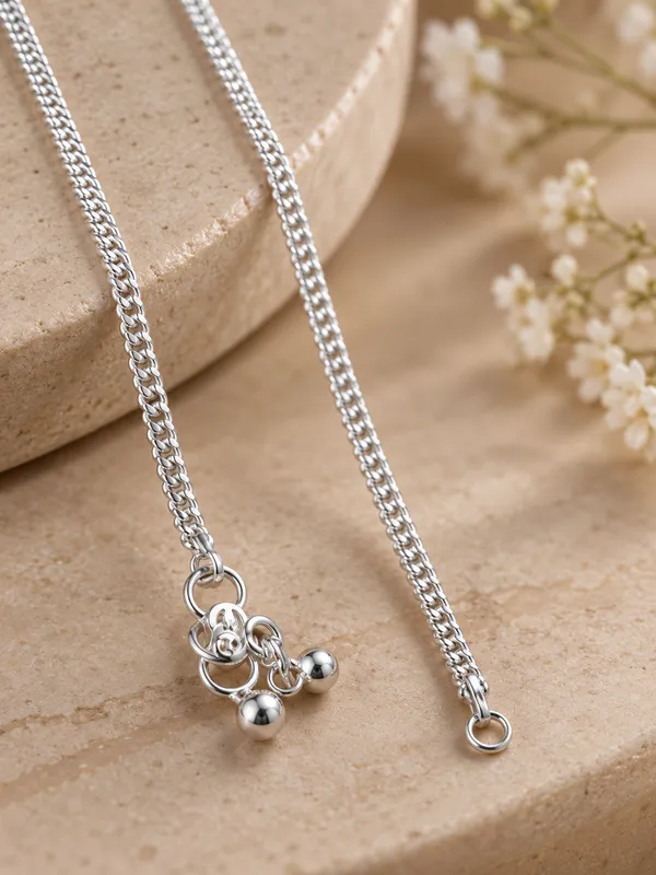 Silver_Plated_Pearl_Payal_/_Anklet_–_10_Inch