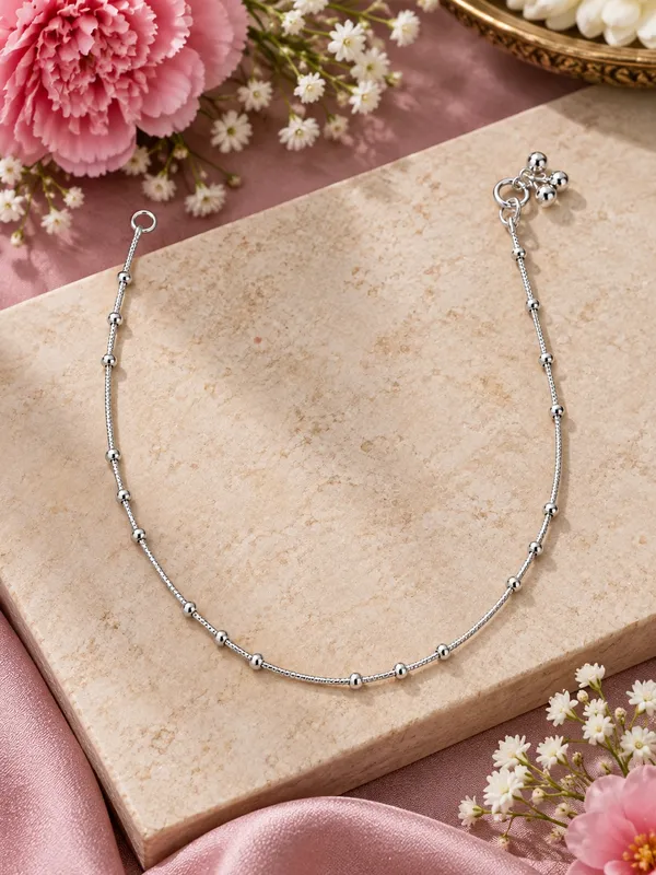Silver_Plated_Pearl_Payal_/_Anklet_–_10_Inch