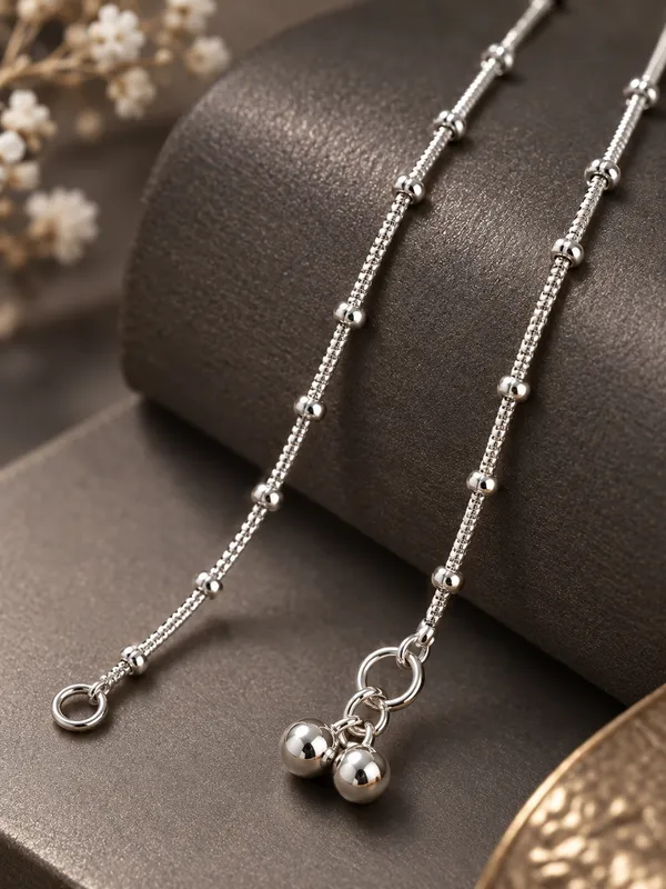 Silver_Plated_Pearl_Payal_/_Anklet_–_10_Inch